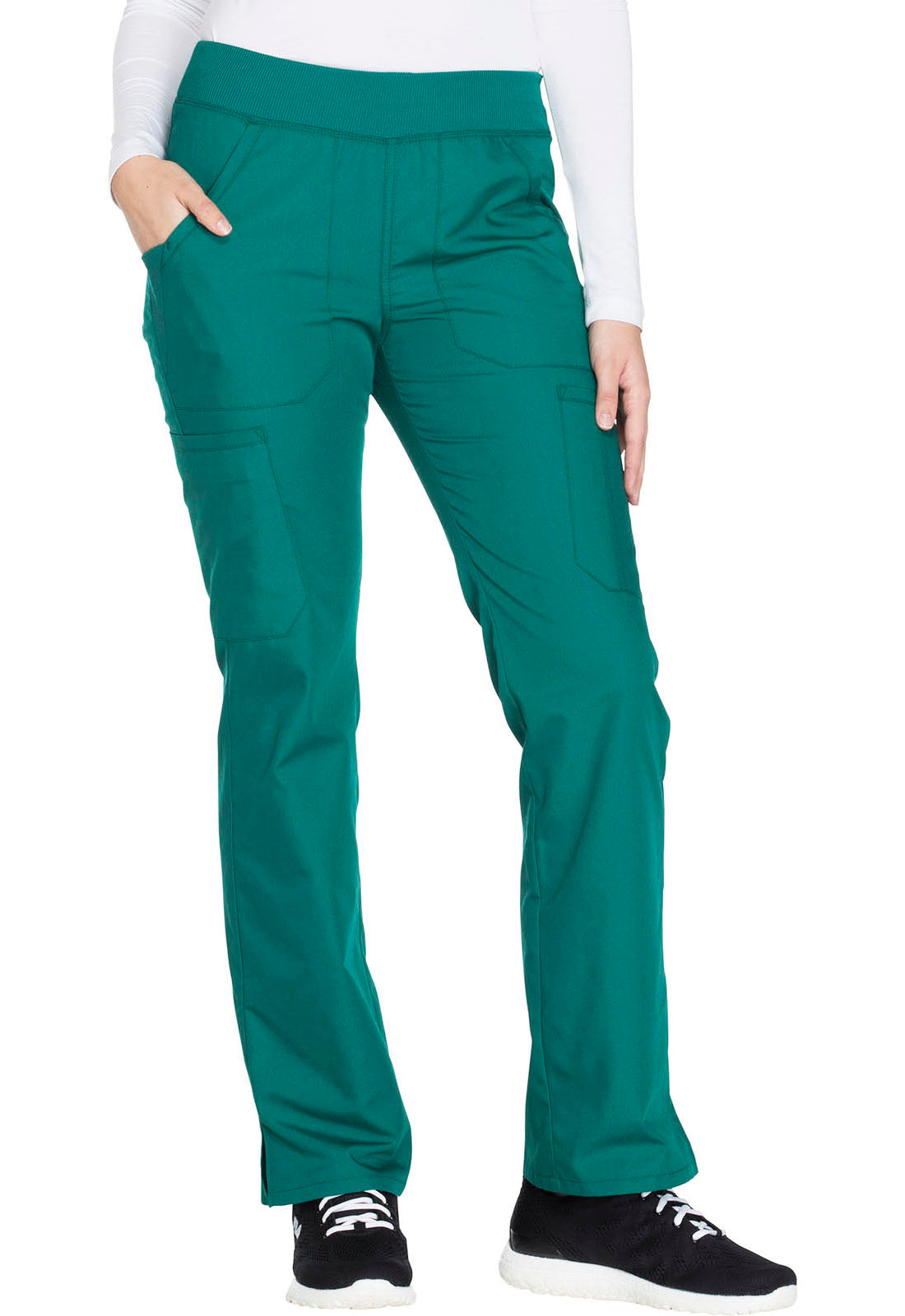 Cherokee WW Originals Women's WW210 Mid Rise Straight Leg Pull-on Cargo Pant