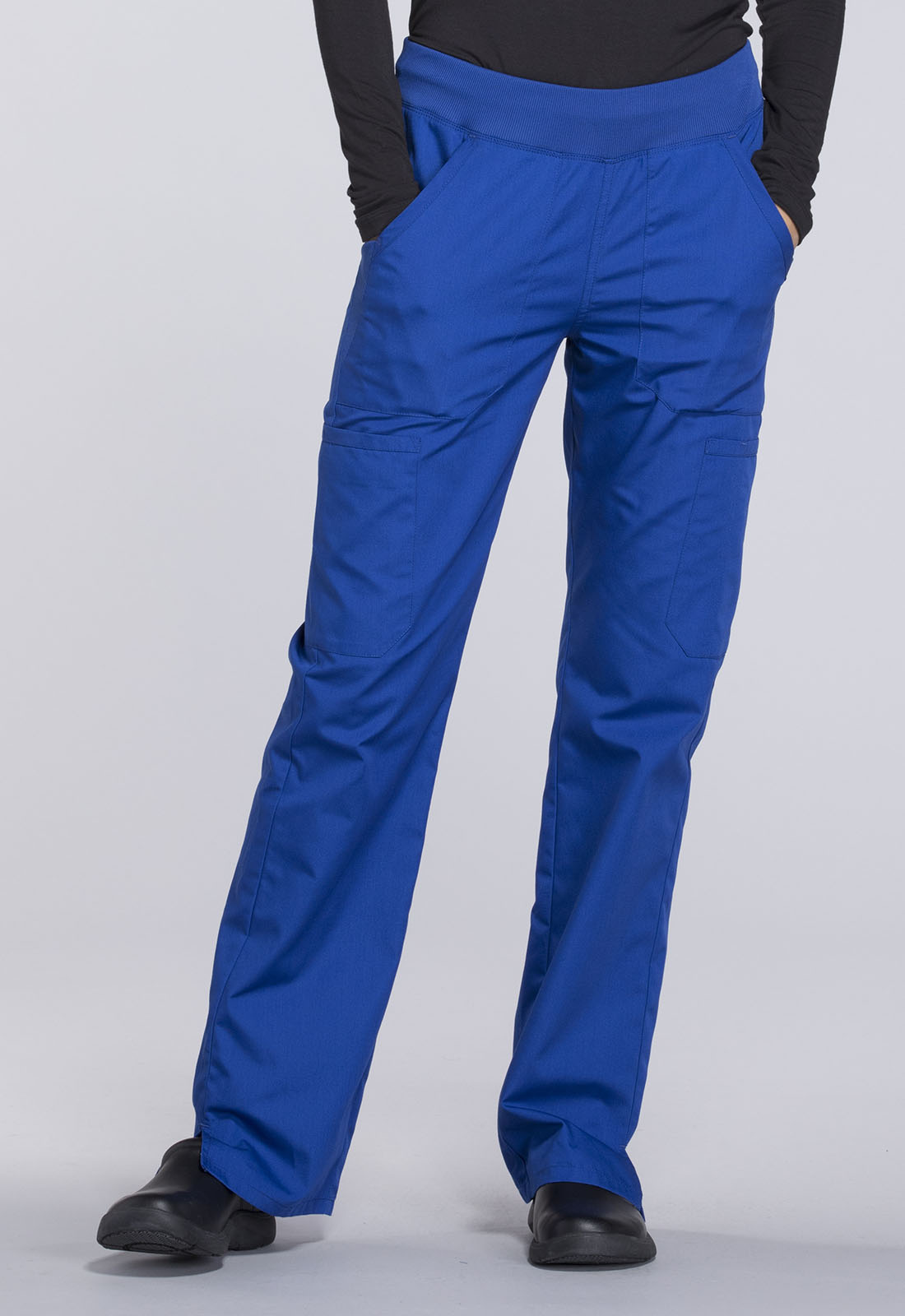 Cherokee WW Originals Women's WW210 Mid Rise Straight Leg Pull-on Cargo Pant