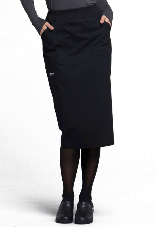 Cherokee WW Professionals Women's WW510 30" Knit Waistband Skirt