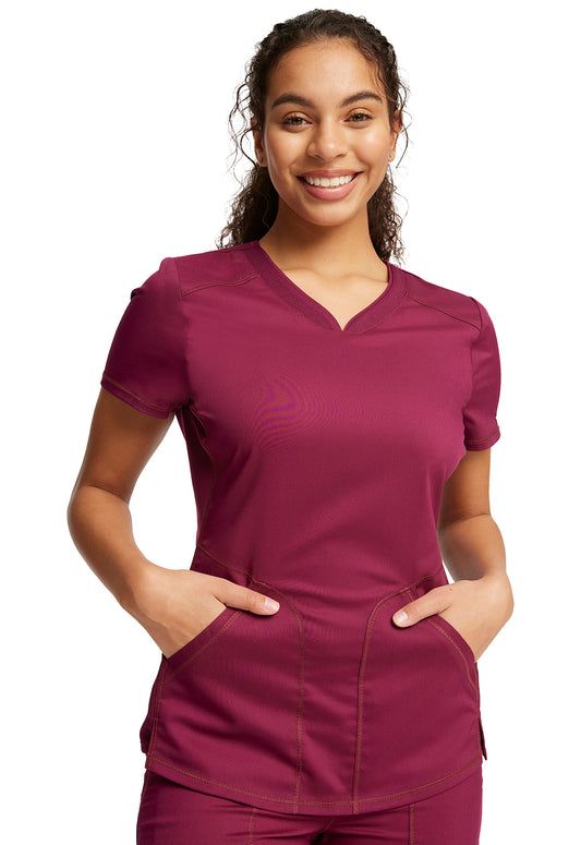 Blusa médica con escote en forma de corazón para mujer Cherokee Revolution WW601 