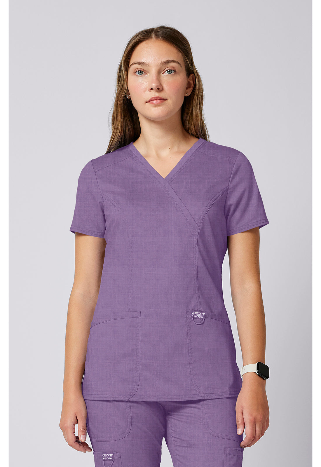 Cherokee WW Revolution Women's WW610 Mock Wrap Top