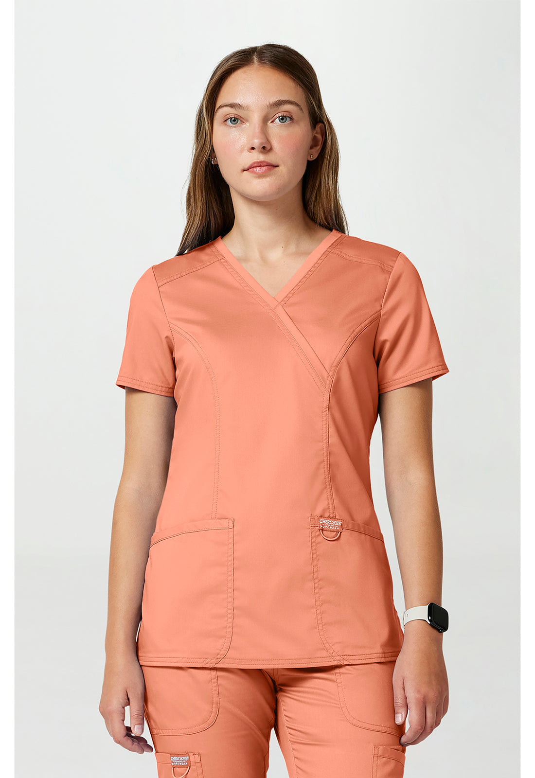 Cherokee WW Revolution Women's WW610 Mock Wrap Top