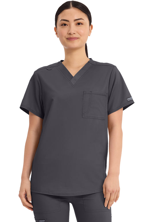 Cherokee WW Revolution Unisex WW625 Unisex 1 Pocket Tuckable V-Neck Top