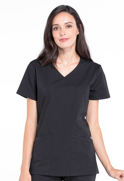 Cherokee WW Professionals Women's WW655 Mock Wrap Top