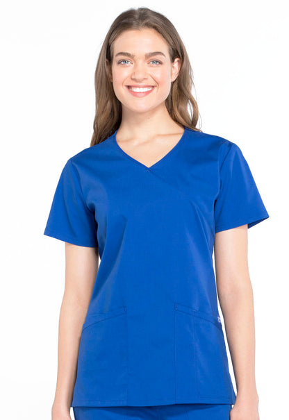 Cherokee WW Professionals Women's WW655 Mock Wrap Top