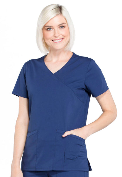 WW Professionals Women's WW655 Mock Wrap Top
