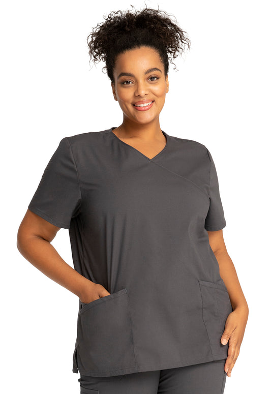 Cherokee WW Professionals Women's WW655 Mock Wrap Top