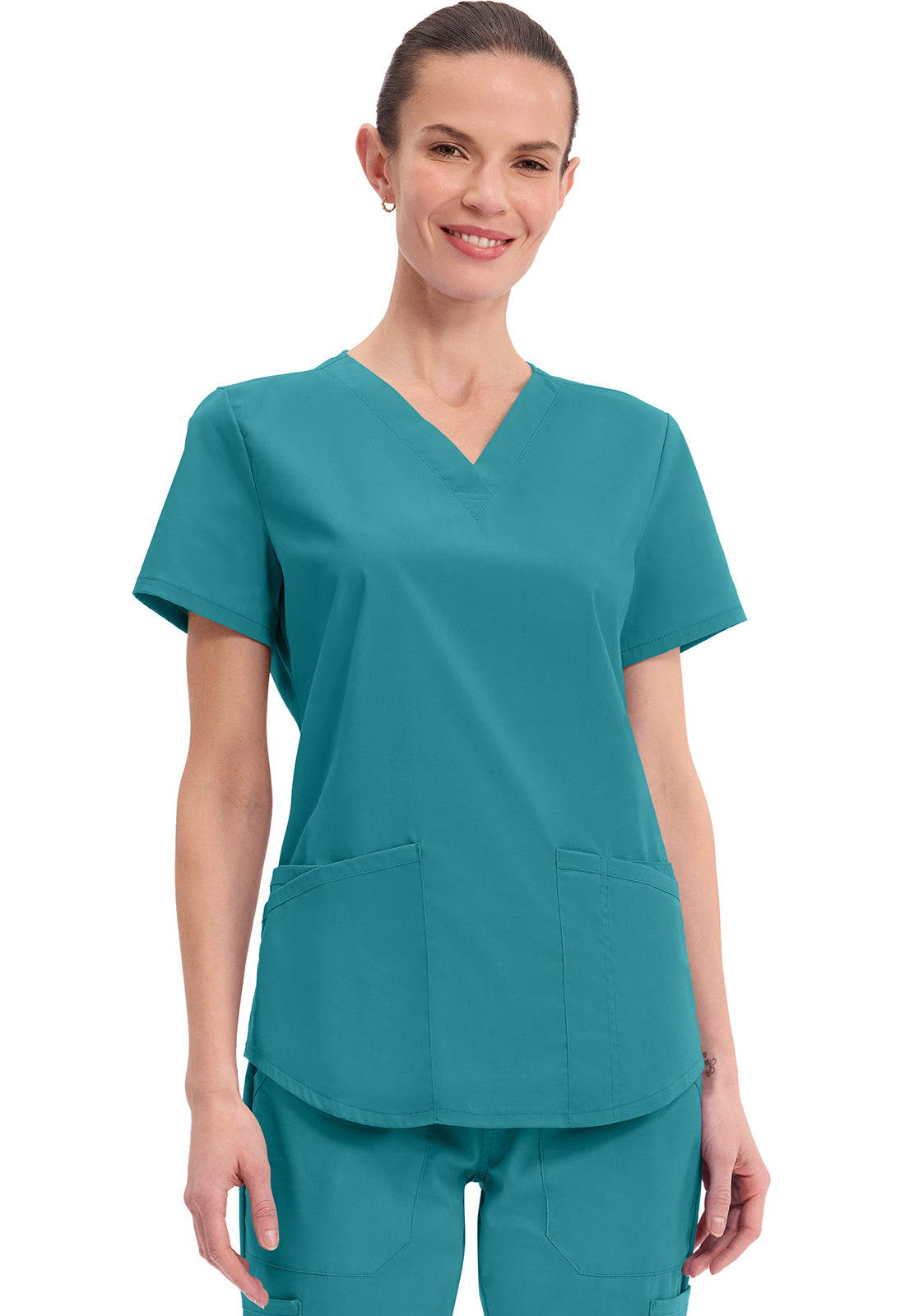 WW Professionals Women's WW665 V-Neck Top