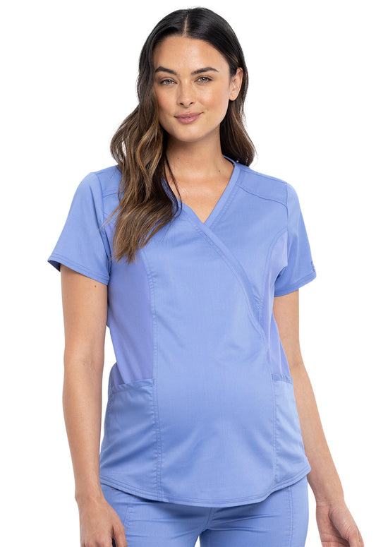Cherokee WW Revolution Women's WW688 Maternity Mock Wrap Top