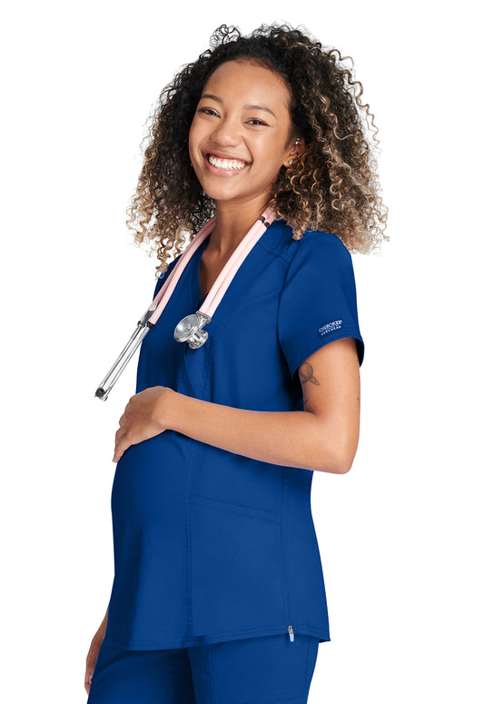 WW Revolution Women's WW688 Maternity Mock Wrap Top