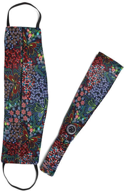koi Basics Women's A162 Fashion Mask + Headband Set
