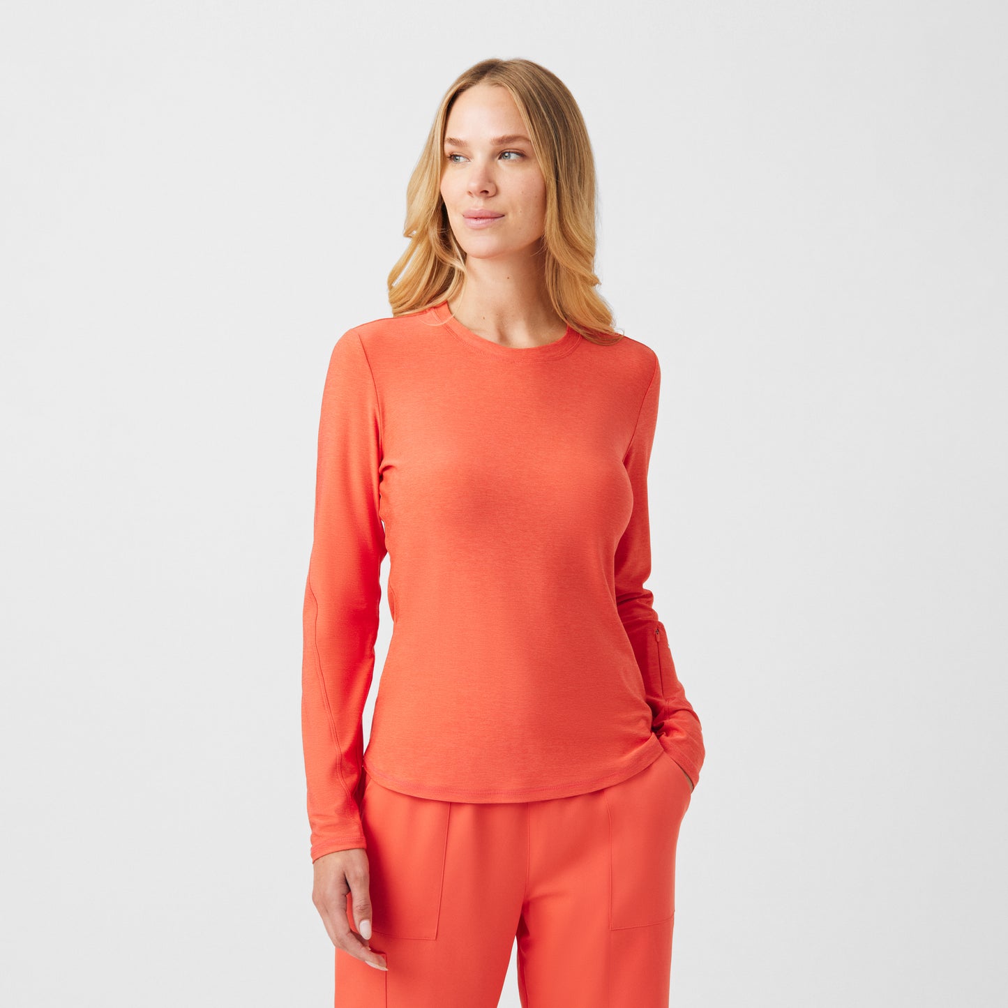 WT311 HEATHER CORAL SUNSET View 1