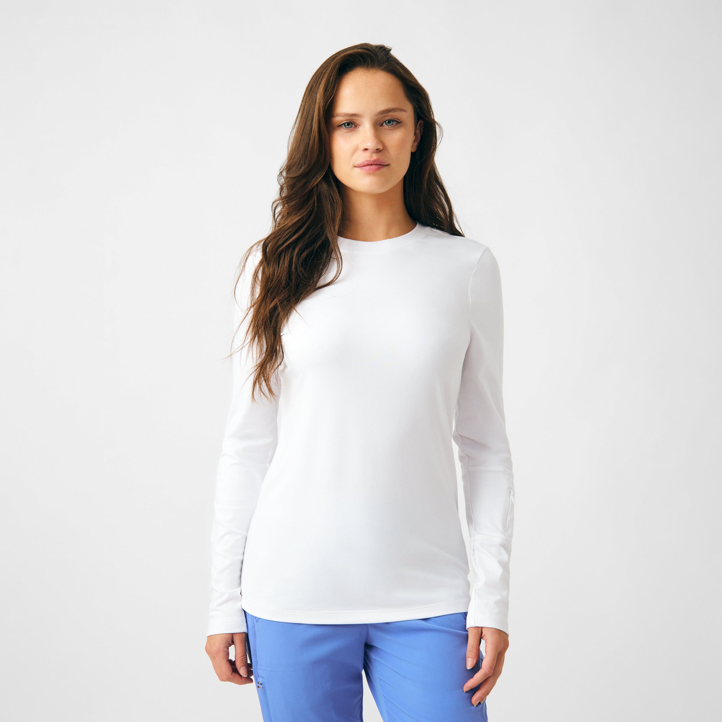 White Cross CRFT Women's Long-Sleeve Tee WT130 – The Uniform Shoppe