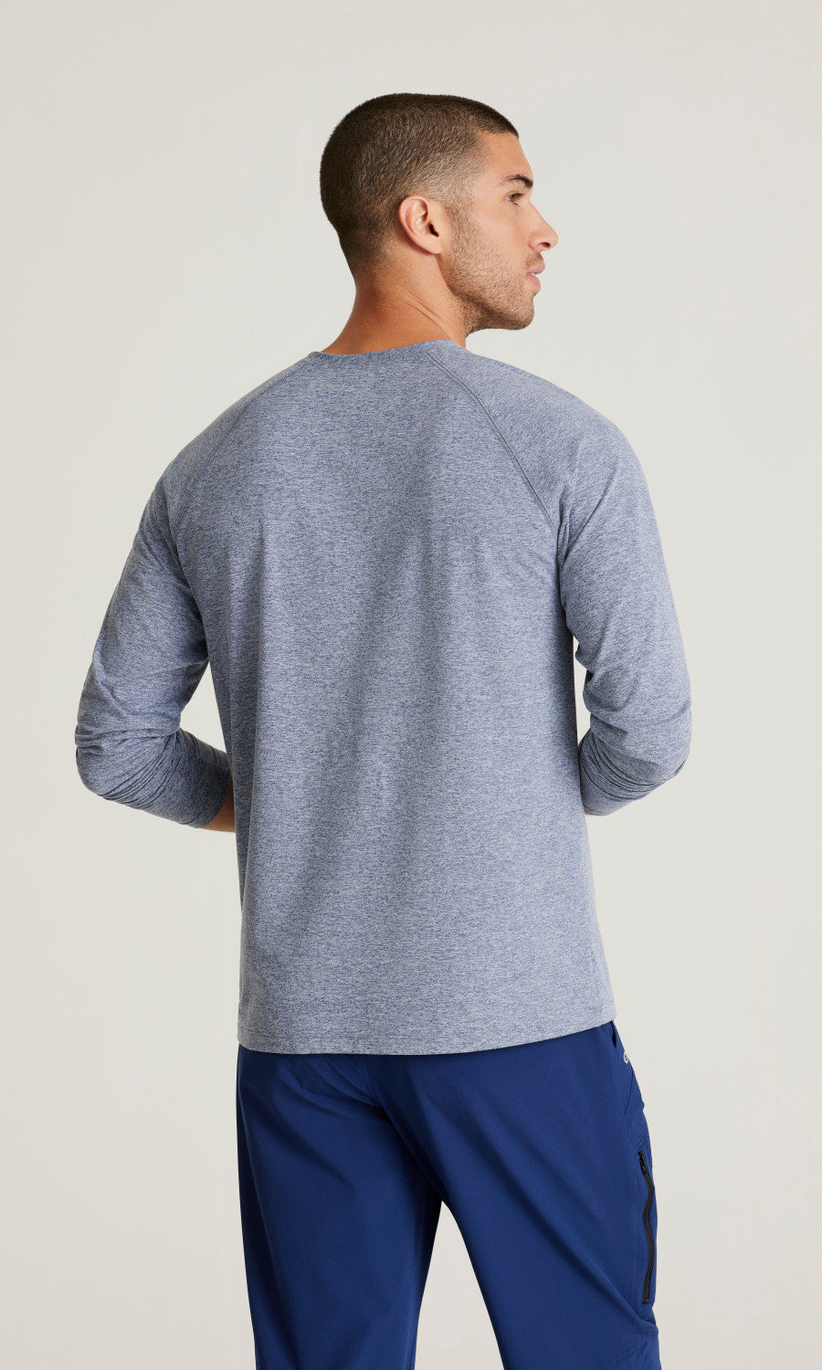 BOK803 Indigo Heather Back