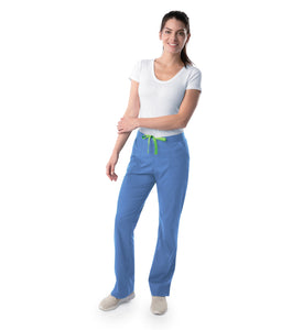 Landau 2042 Petite Women's Modern 1/2 & 1/2 Straight Leg Pant