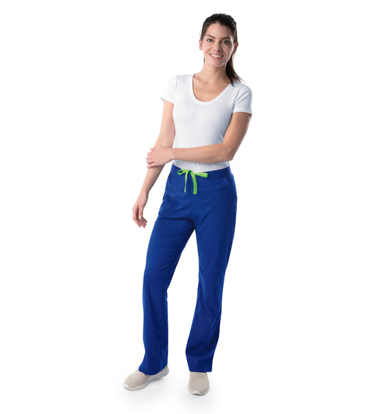 Pantalón moderno de pierna recta 1/2 y 1/2 para mujer Landau 2042 Petite