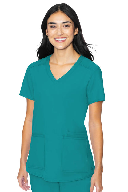 Med Couture Teal Blue TOP