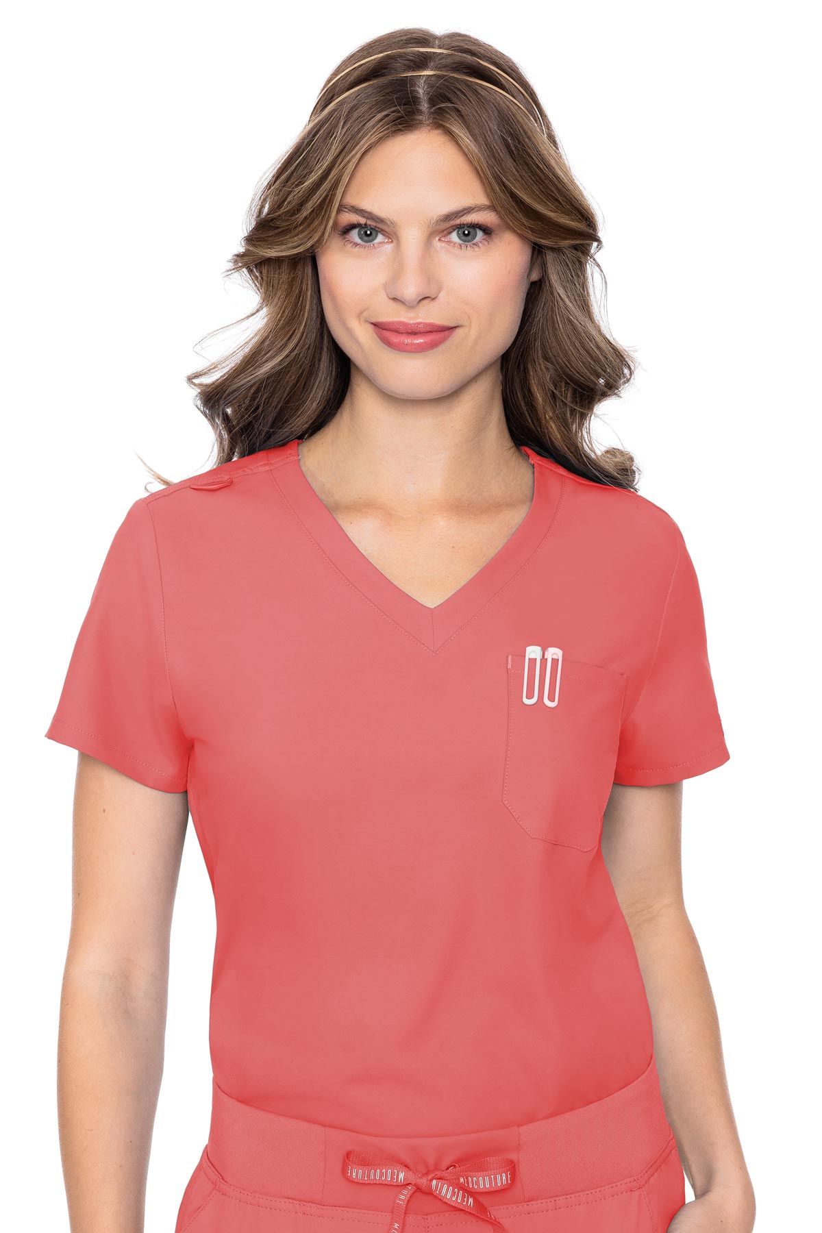 Med Couture Coral TOP