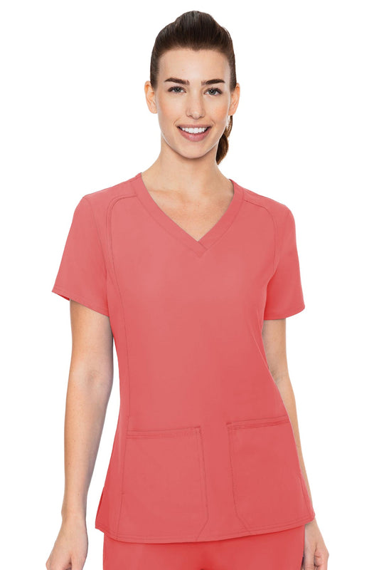 Med Couture Coral TOP