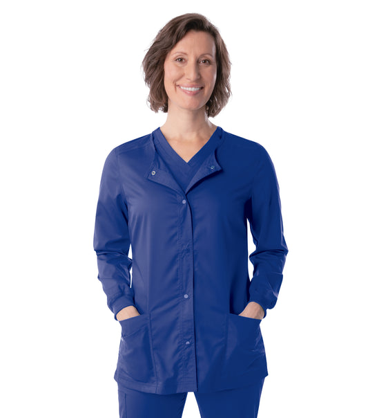 Landau Women's 3038 Modern Crewneck Warmup with Knit Cuffs