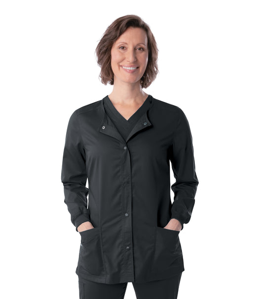 Landau Women's 3038 Modern Crewneck Warmup with Knit Cuffs