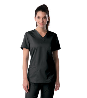 Landau 4160 Women's ProFlex 3-Pocket V-Neck Top