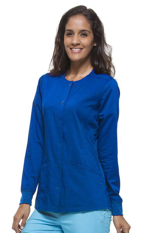 Chaqueta con estampado de margaritas de Healing Hands Purple Label 5063 