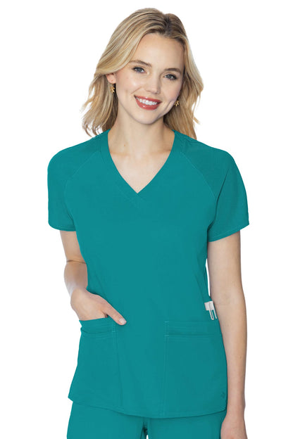 Med Couture Teal Blue TOP