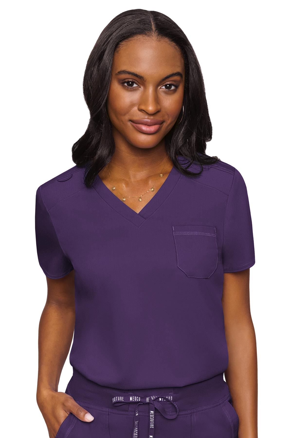 Med Couture Eggplant TOP