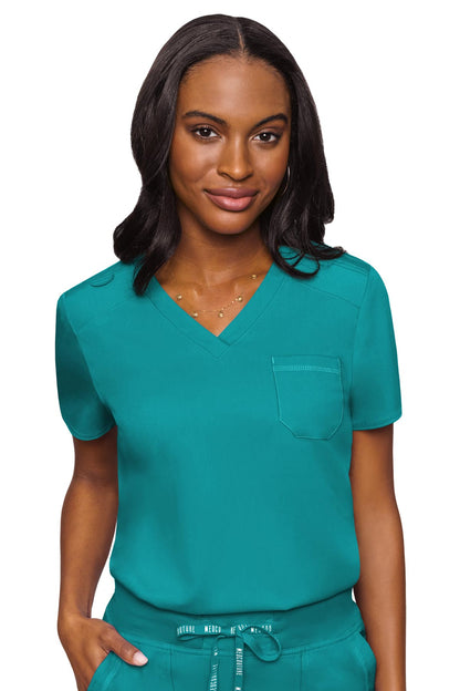 Med Couture Teal Blue TOP