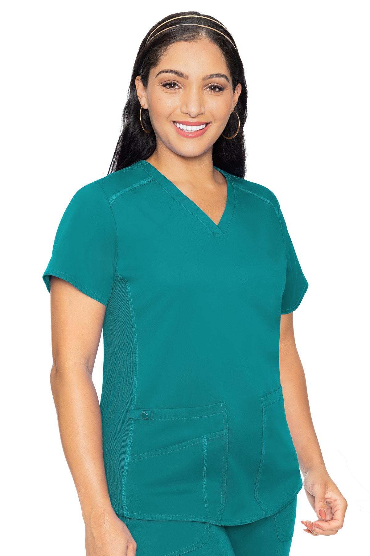 Med Couture Teal Blue TOP