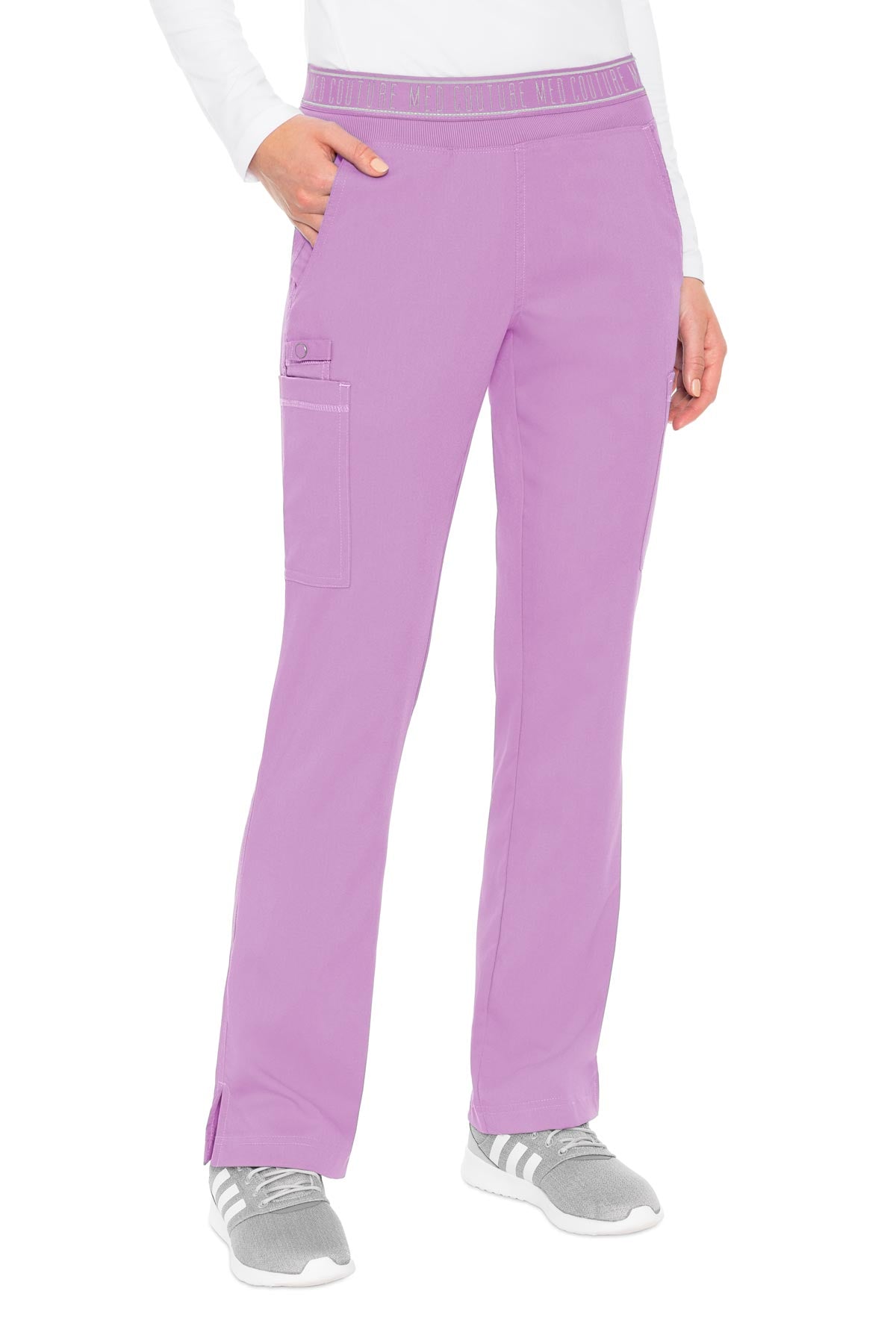 Med Couture Women's Yoga Scrub Pants (8714) With 2 Cargo Pockets 2XL C6