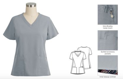 Vera Bradley V6409 Halo Audrey V-Neck Top
